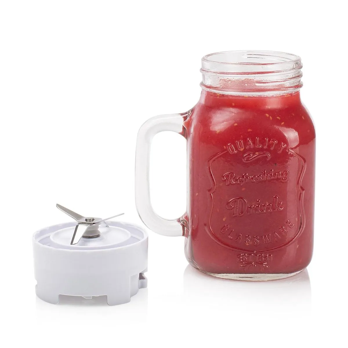 Tristar BL-4456 Mason Jar Blender - 240W - 6 Bekers - afbeelding 6 van 6