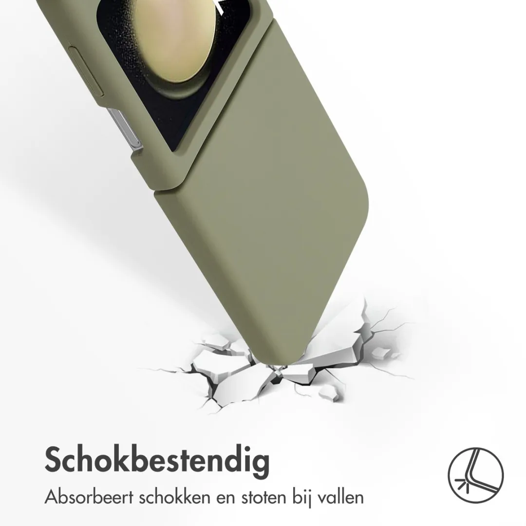 Accezz Hoesje Samsung Galaxy Z Flip 5 - Olijfgroen - MagSafe - afbeelding 6 van 6