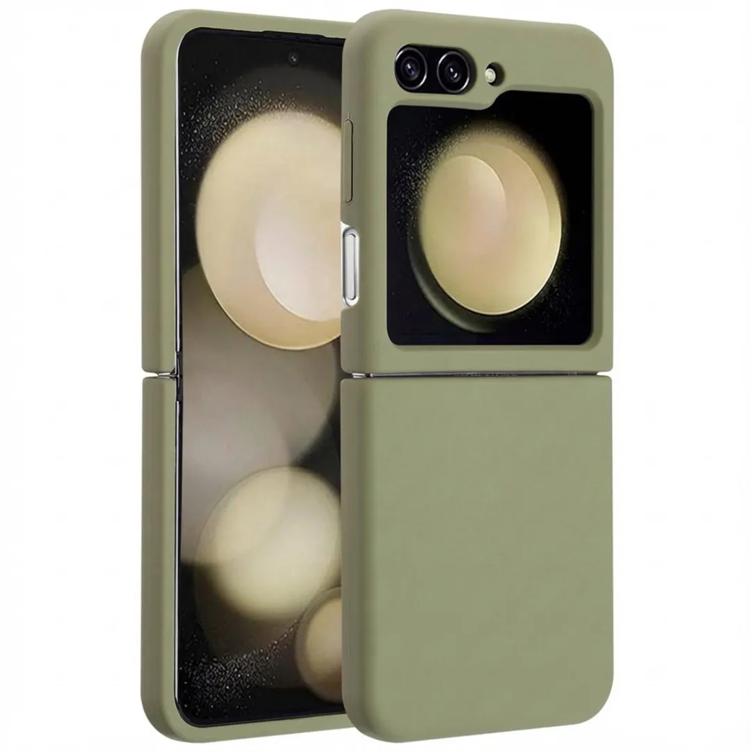 Accezz Hoesje Samsung Galaxy Z Flip 5 - Olijfgroen - MagSafe
