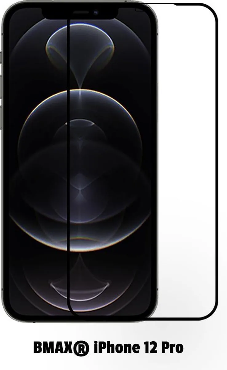 BMAX iPhone 12 Pro Screenprotector 2 Stuks - Zwart