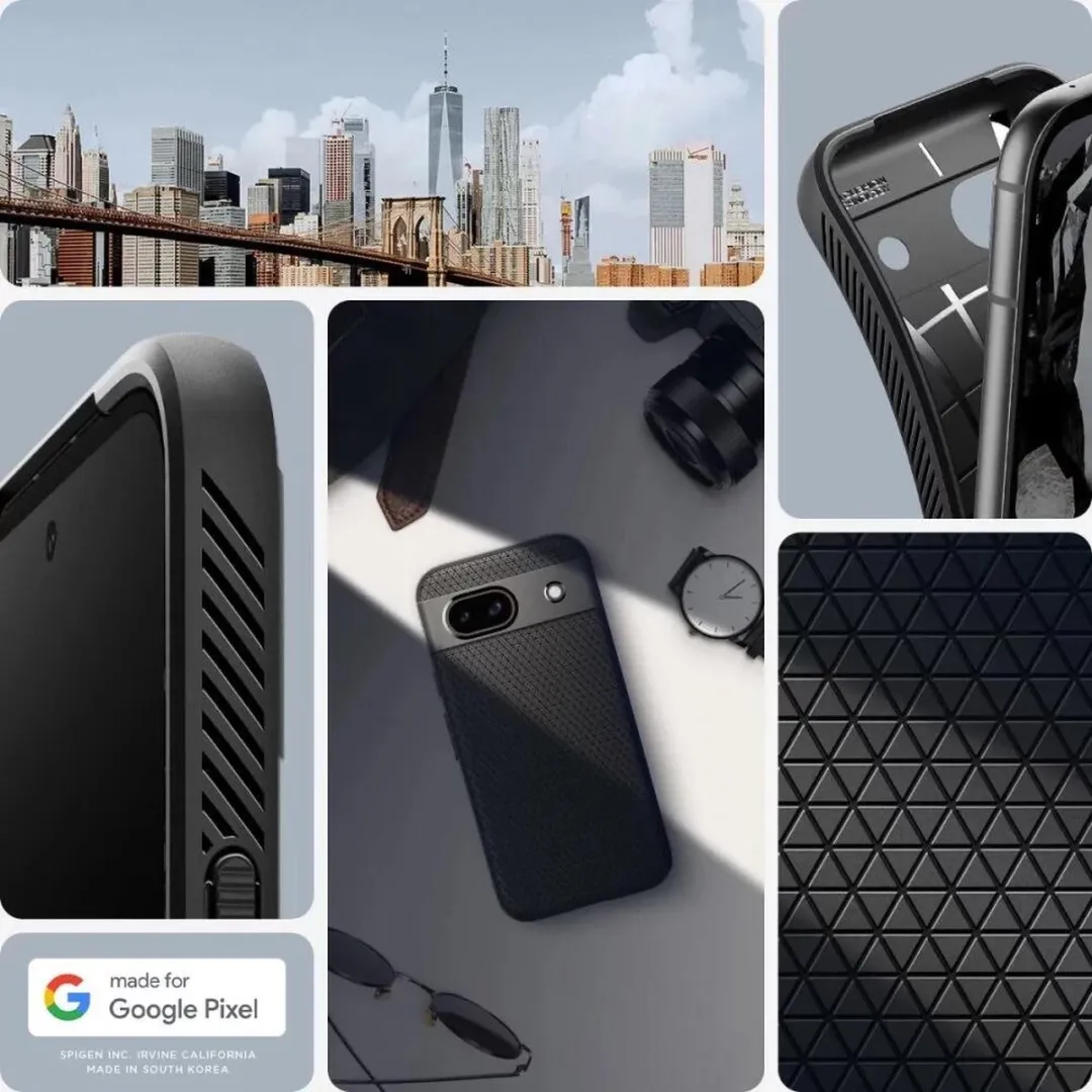Spigen Liquid Air Hoesje ACS07257 - Google Pixel 8a - Zwart