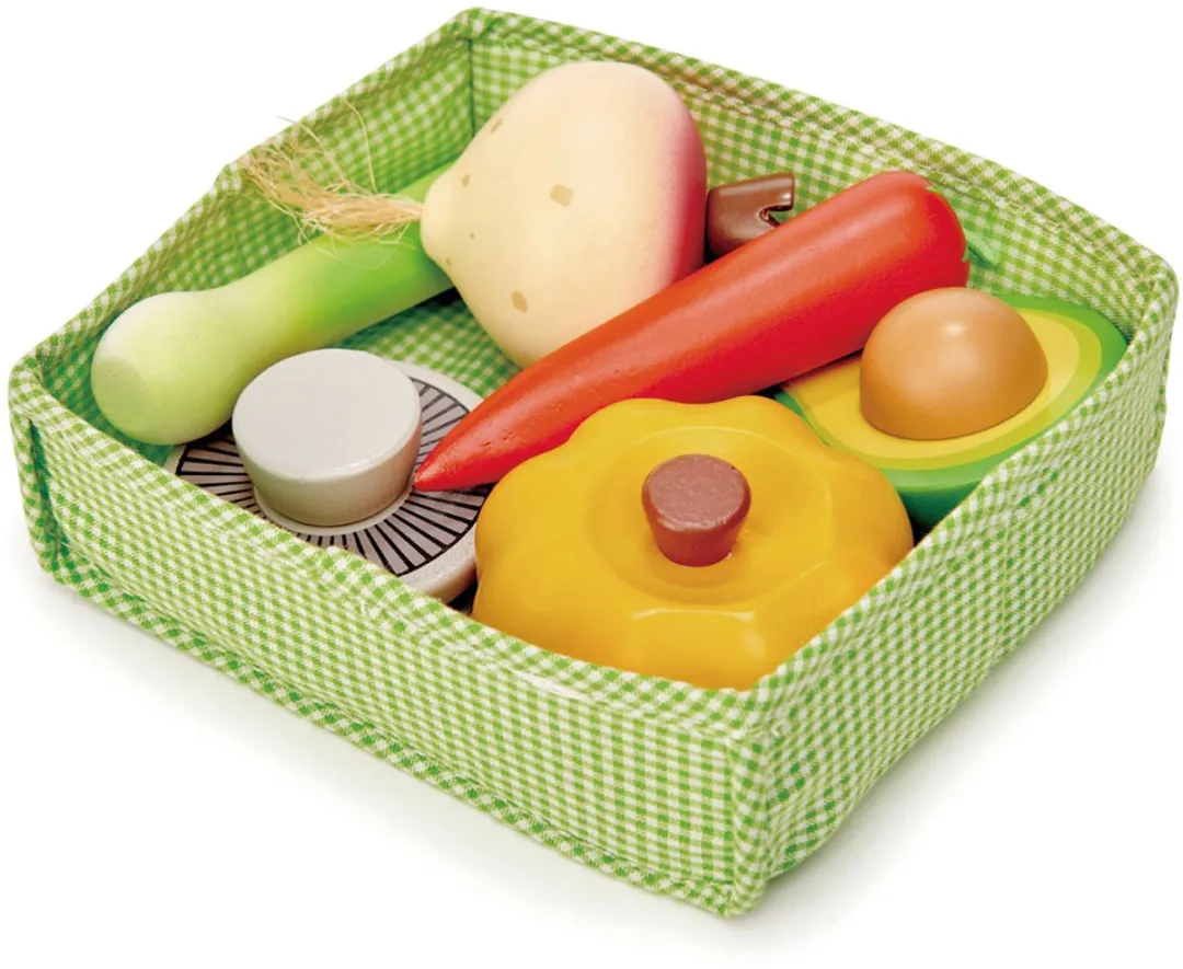 Tender Leaf Toys Groenten Mandje - Multicolor