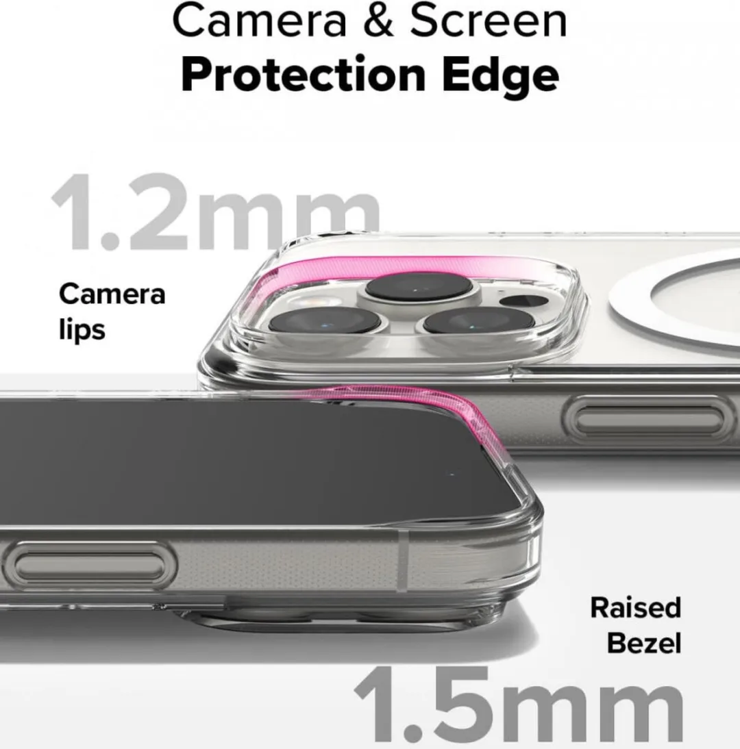 Ringke Fusion Magnetic Hoesje iPhone 16 Pro - Transparant