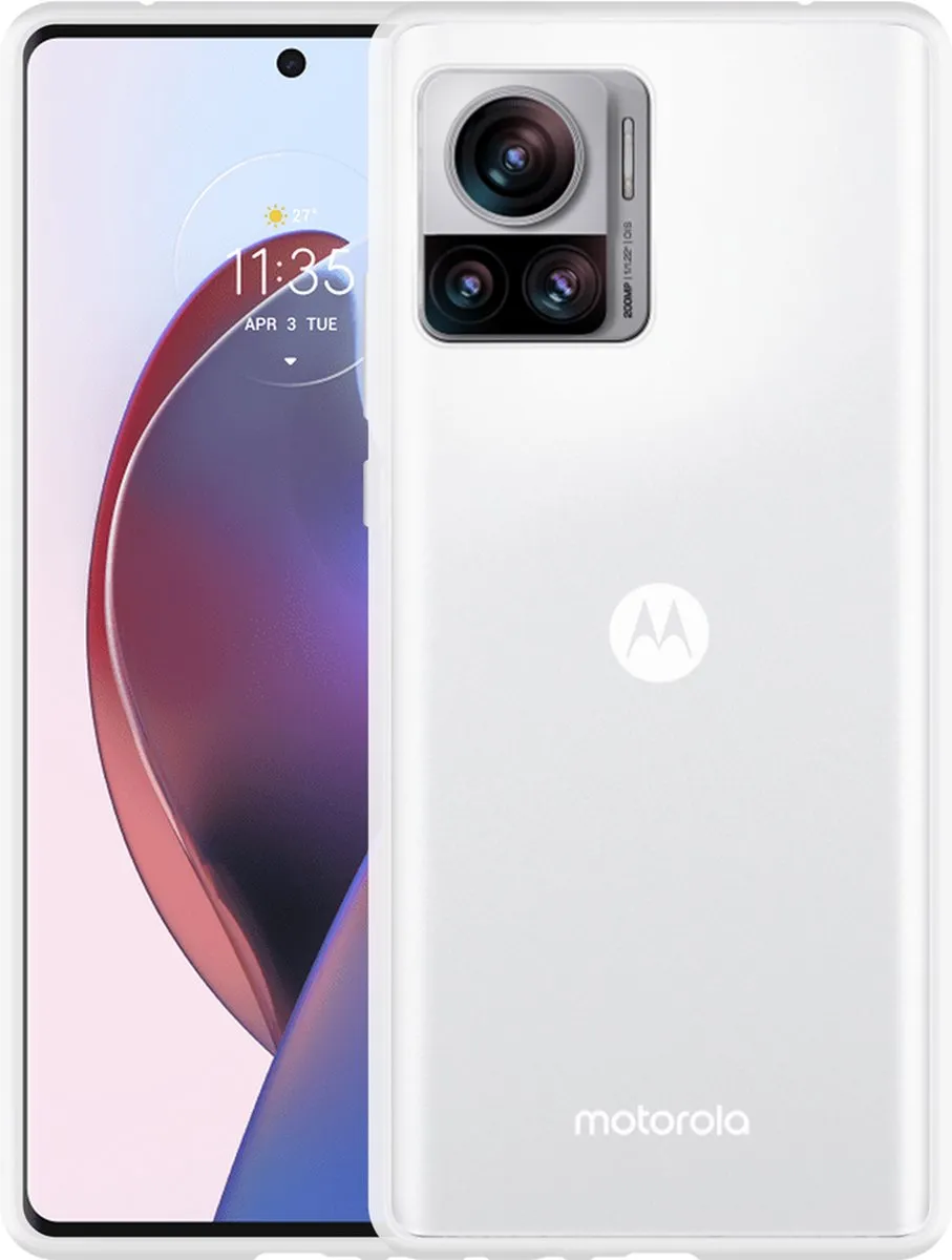 Just in Case Motorola Edge 30 Ultra TPU Hoesje - Transparant