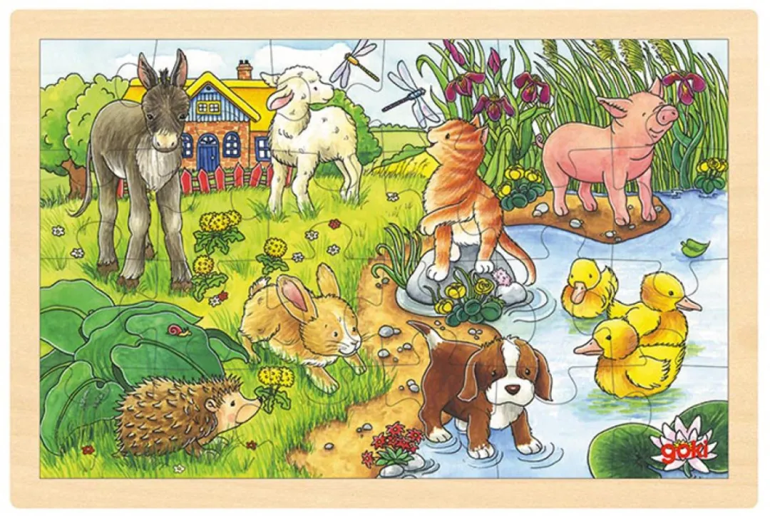 Goki Baby Animals II Puzzel 24 Stuks - Multi Kleuren