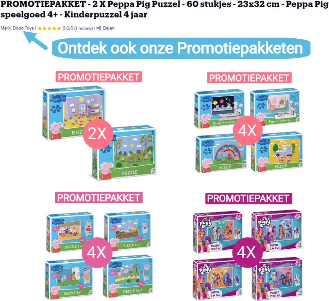 Dodo Toys Peppa Pig Puzzel 30 Stuks - Good Times