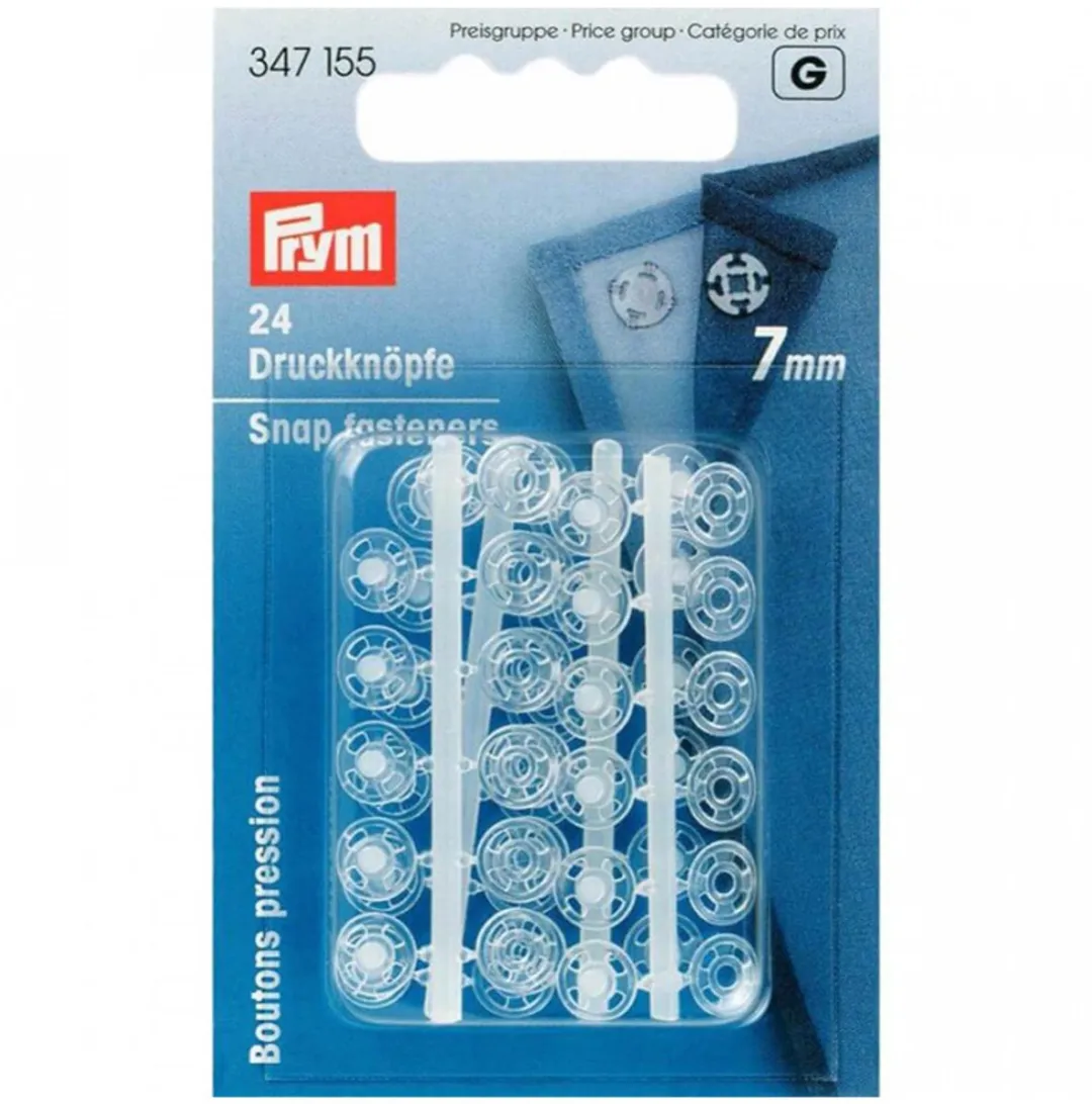 Prym Aannaaidrukknopen 7mm - 24 Stuks