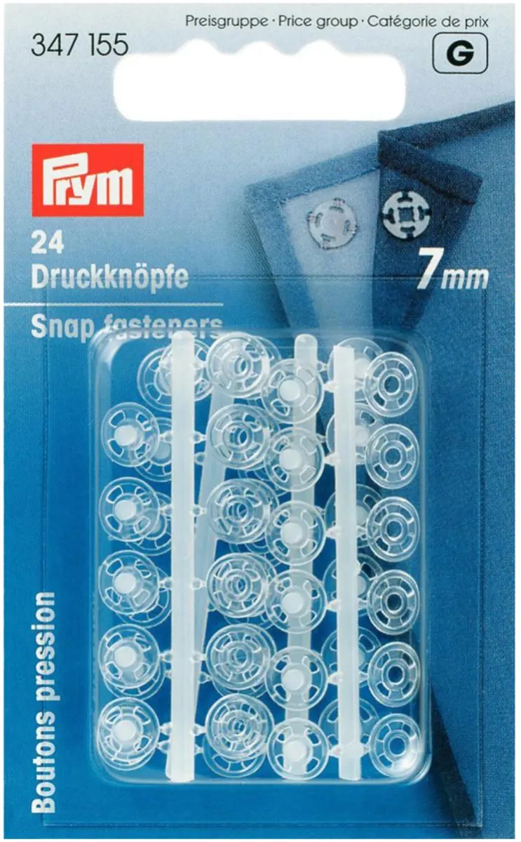 Prym Aannaaidrukknopen 7mm - 24 Stuks