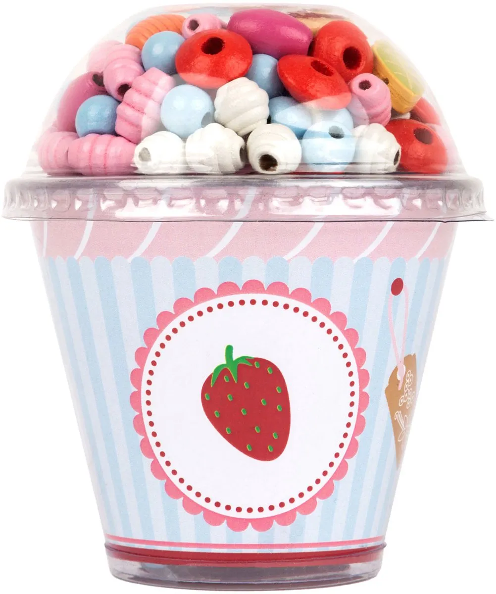 Small Foot Houten Kralen Sieraden Maken Cupcake - Multicolor
