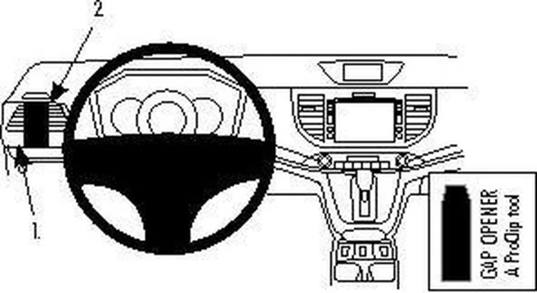 Brodit ProClip Honda CR-V 2012-2016 Houder - Zwart - 804770