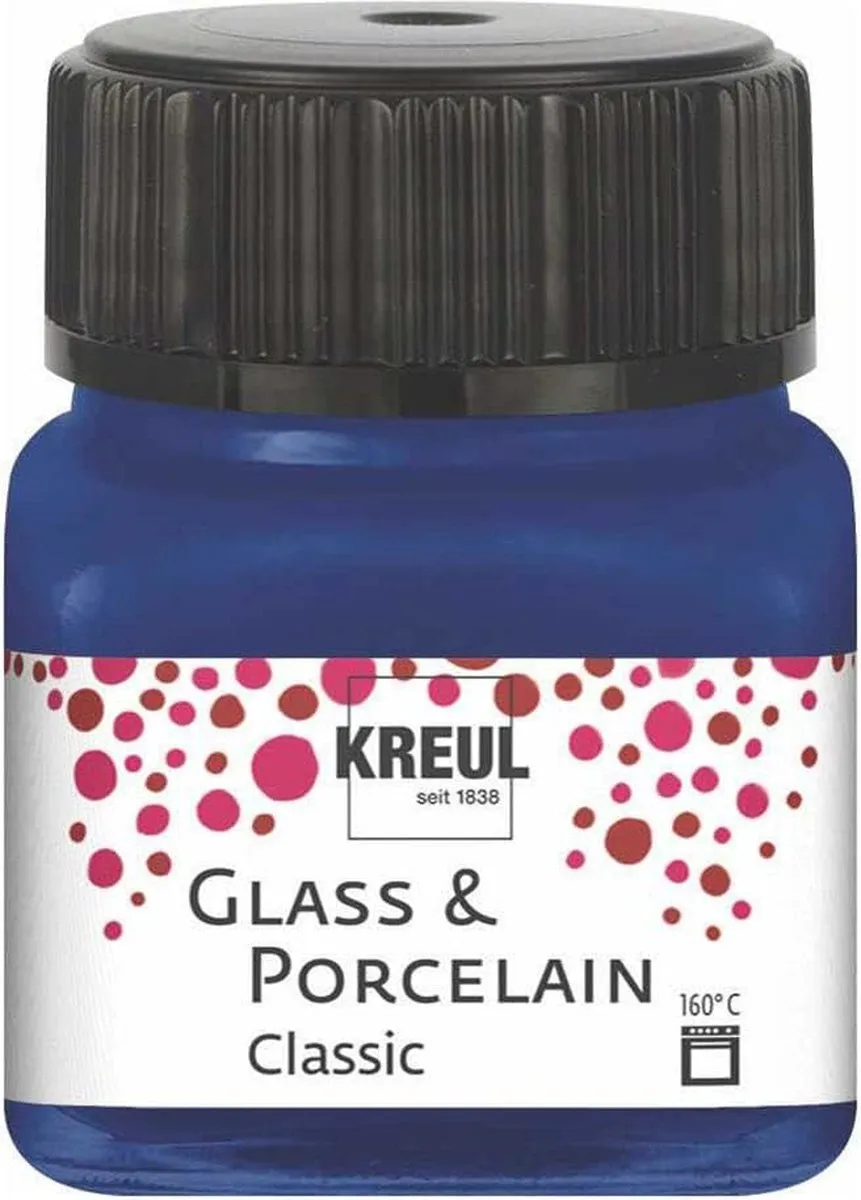 Kreul Glasverf Porseleinverf Koningsblauw 20ml