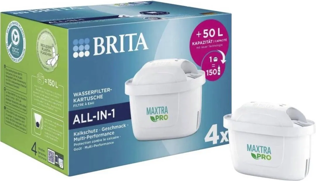 BRITA Maxtra Pro Pure 4er Waterfilter - 150L - Wit