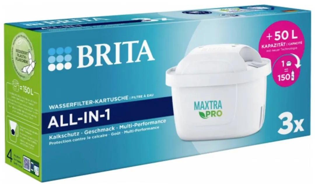 BRITA Maxtra Pro Pure 4er Waterfilter - 150L - Wit