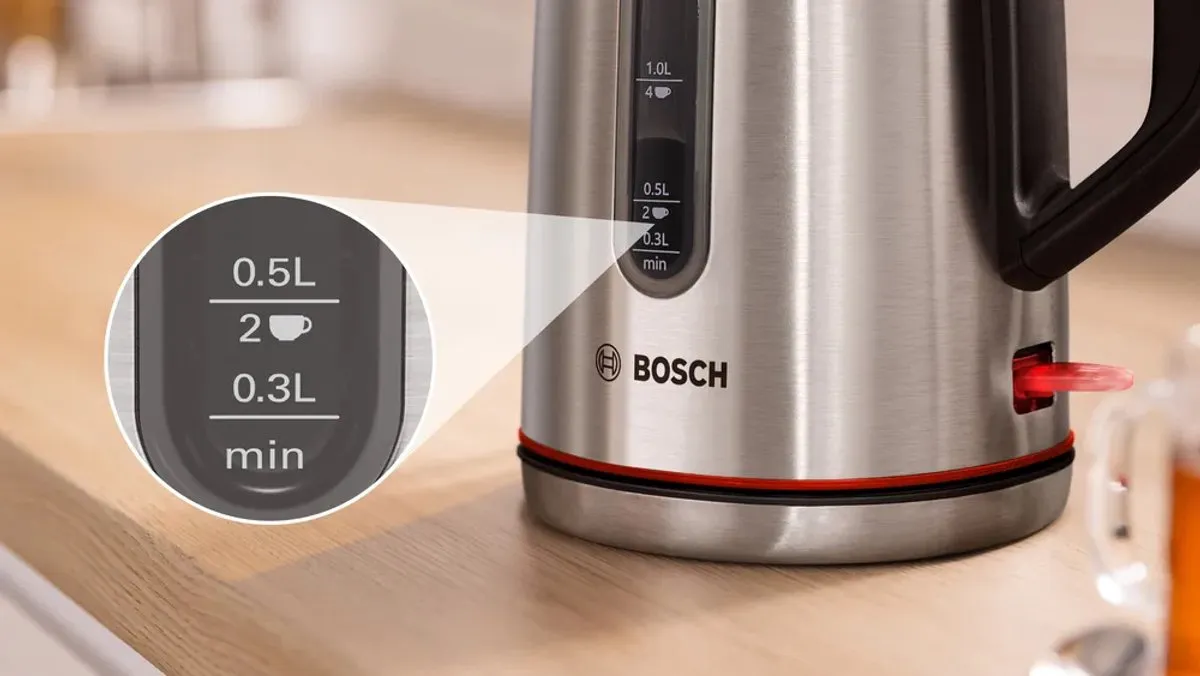 Bosch TWK5M440 Waterkoker 1.7L - 2400W - Roestvrijstaal