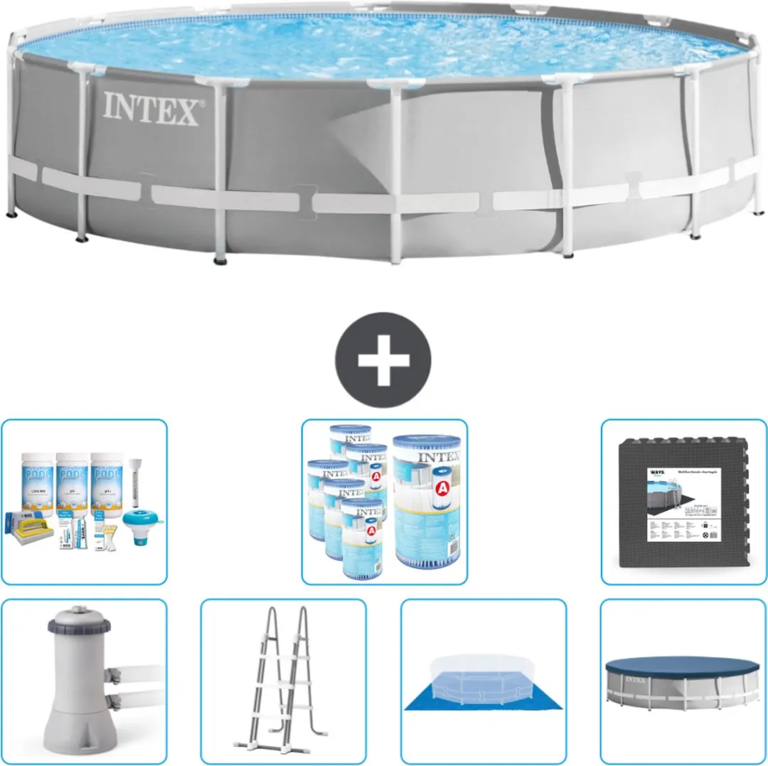 Intex Rond Prism Frame Zwembad 427x107cm