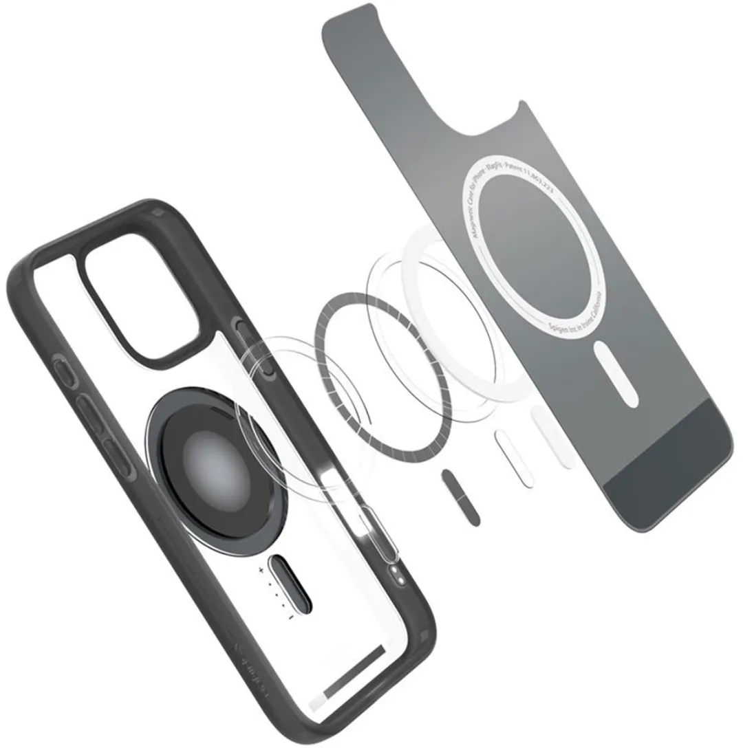 Spigen Ultra Hybrid MagFit ACS08384 Hoesje - iPhone 16 Pro - Zwart