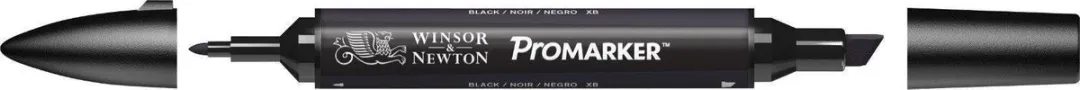 Winsor & Newton Promarker XB Zwart - Professionele Alcoholmarker
