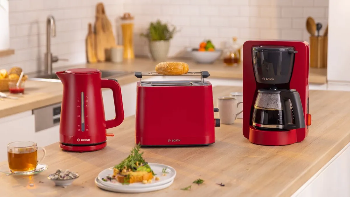 Bosch TWK3M124 MyMoment Waterkoker - 1.7L - 2400W - Rood