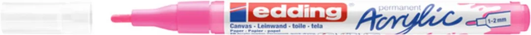 edding 5300 Acrylmarker - Neon roze - Fijne punt 1-2mm - afbeelding 4 van 4