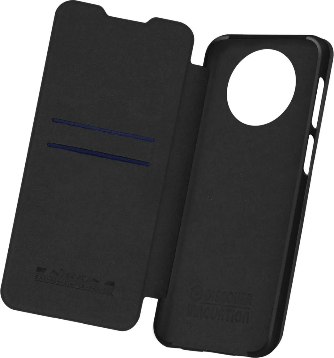 Nillkin Qin PU Leather Book Case Xiaomi Redmi Note 9T - Zwart