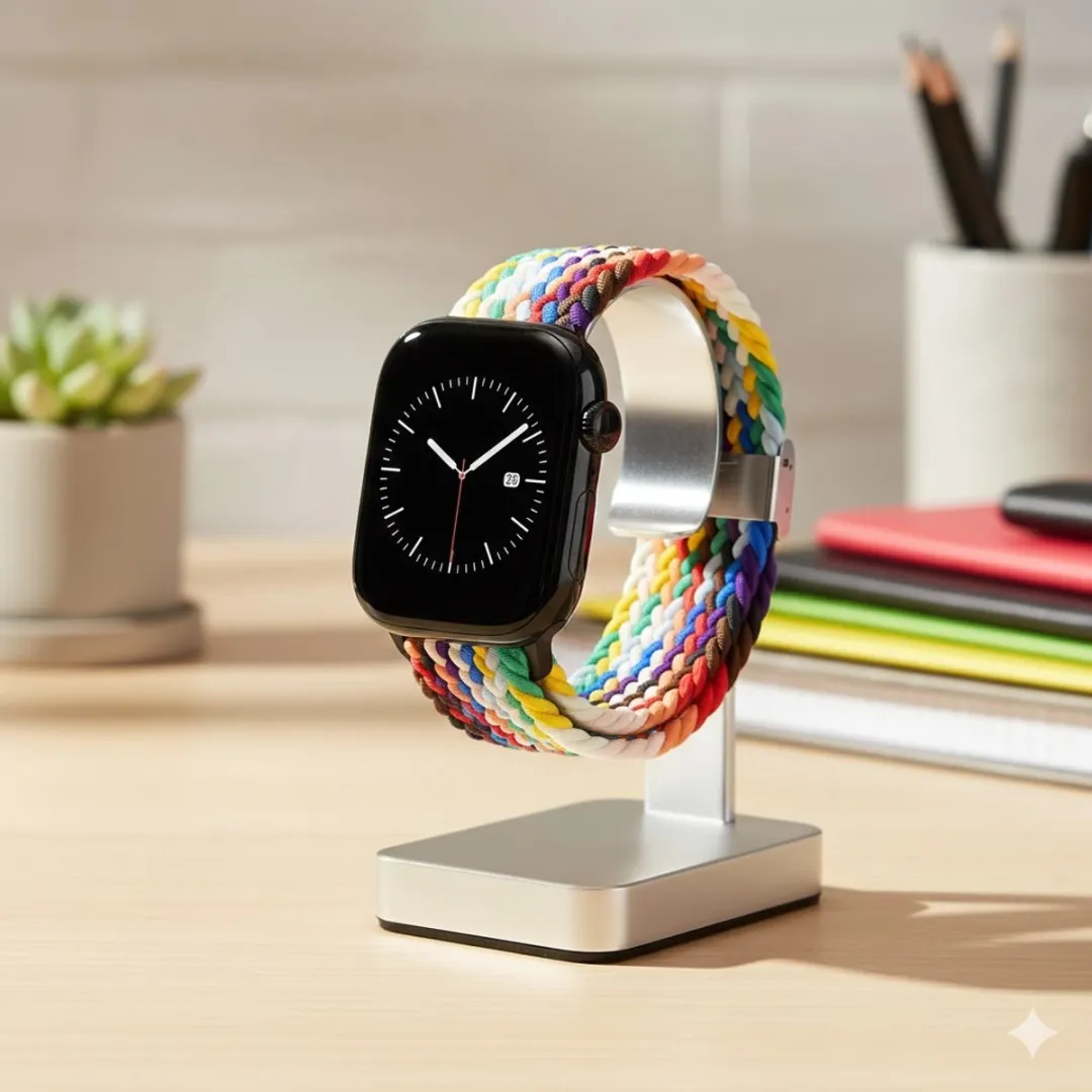 NUVEX Regenboog Elastisch Horlogebandje Apple Watch 38-42mm