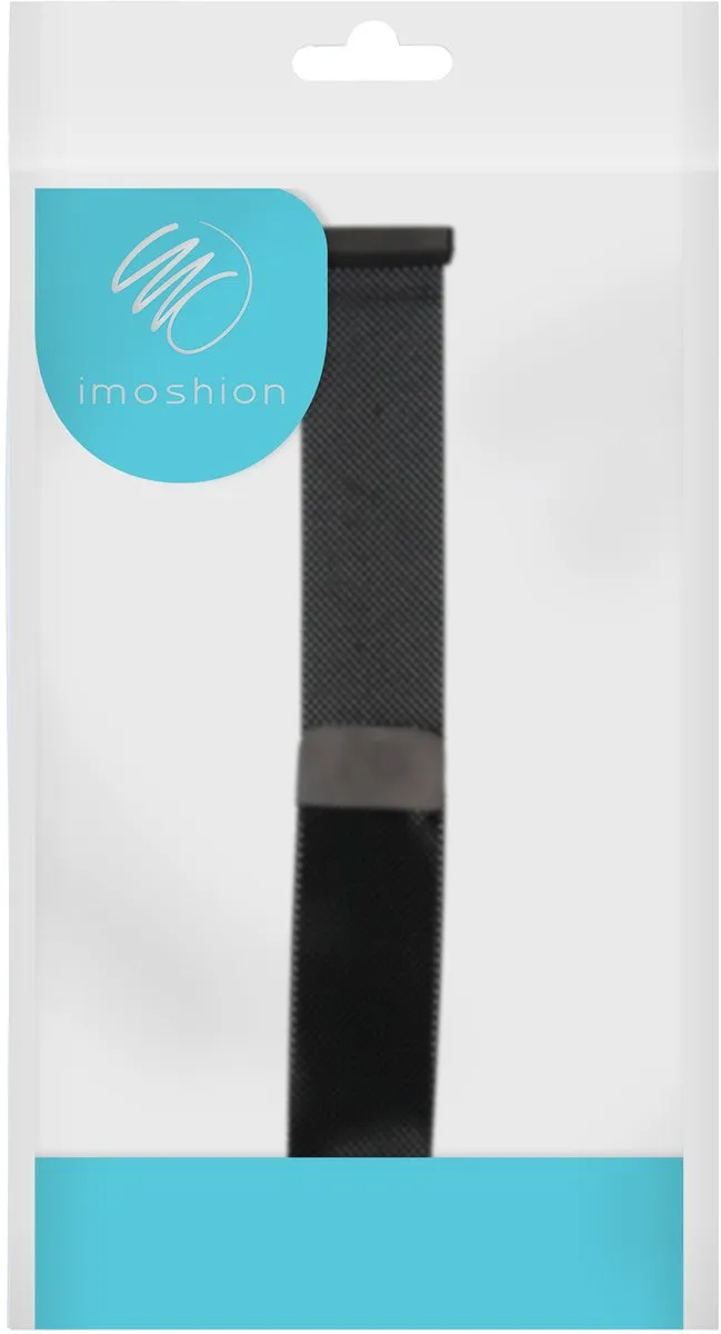 Imoshion Milanees Magnetisch Bandje - Fitbit Sense/Versa - Zwart - afbeelding 6 van 6