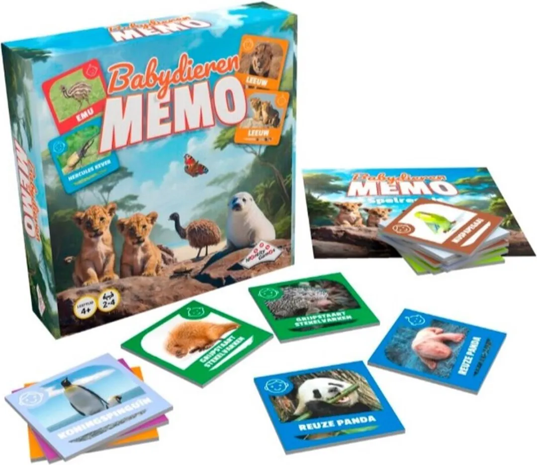 Identity Games Babydieren Memo - 2-4 Spelers