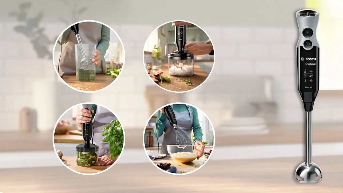 Bosch MSM67170 ErgoMixx Staafmixer 750W - Zwart - afbeelding 6 van 6
