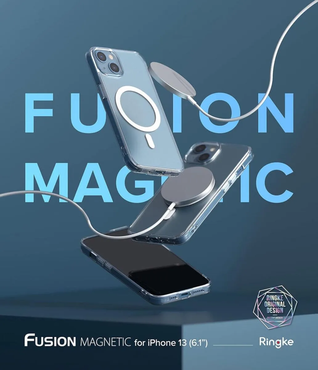Ringke Fusion MagSafe Hoesje iPhone 13 - Matte Transparant - afbeelding 6 van 6