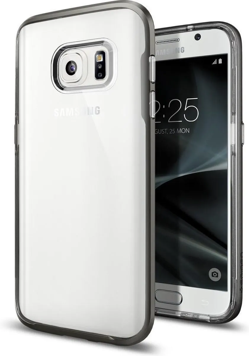 Spigen Neo Hybrid Crystal Hoesje Samsung Galaxy S7 - Gunmetal