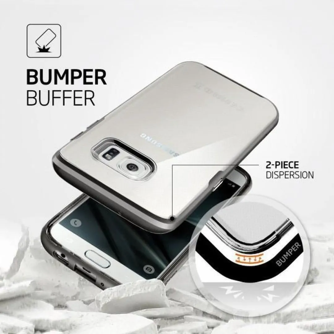 Spigen Neo Hybrid Crystal Hoesje Samsung Galaxy S7 - Gunmetal