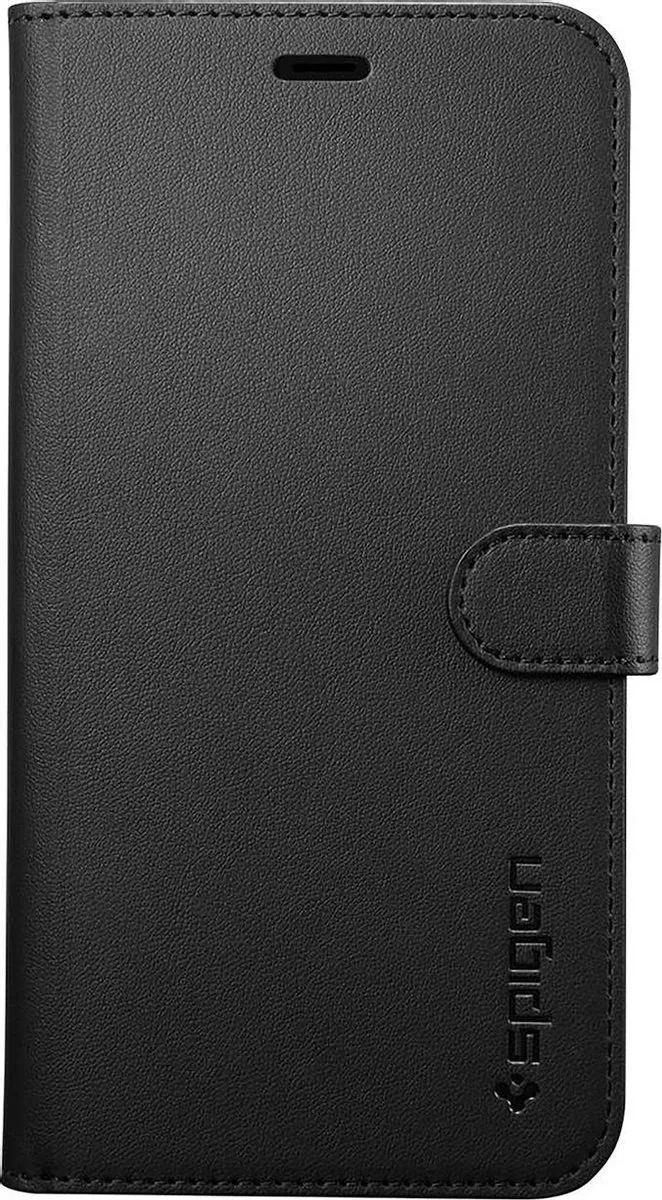 Spigen Wallet S 065CS24841 iPhone Hoesje - Zwart
