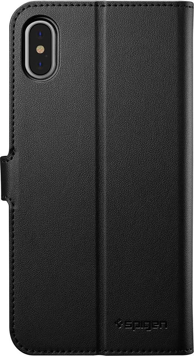 Spigen Wallet S 065CS24841 iPhone Hoesje - Zwart