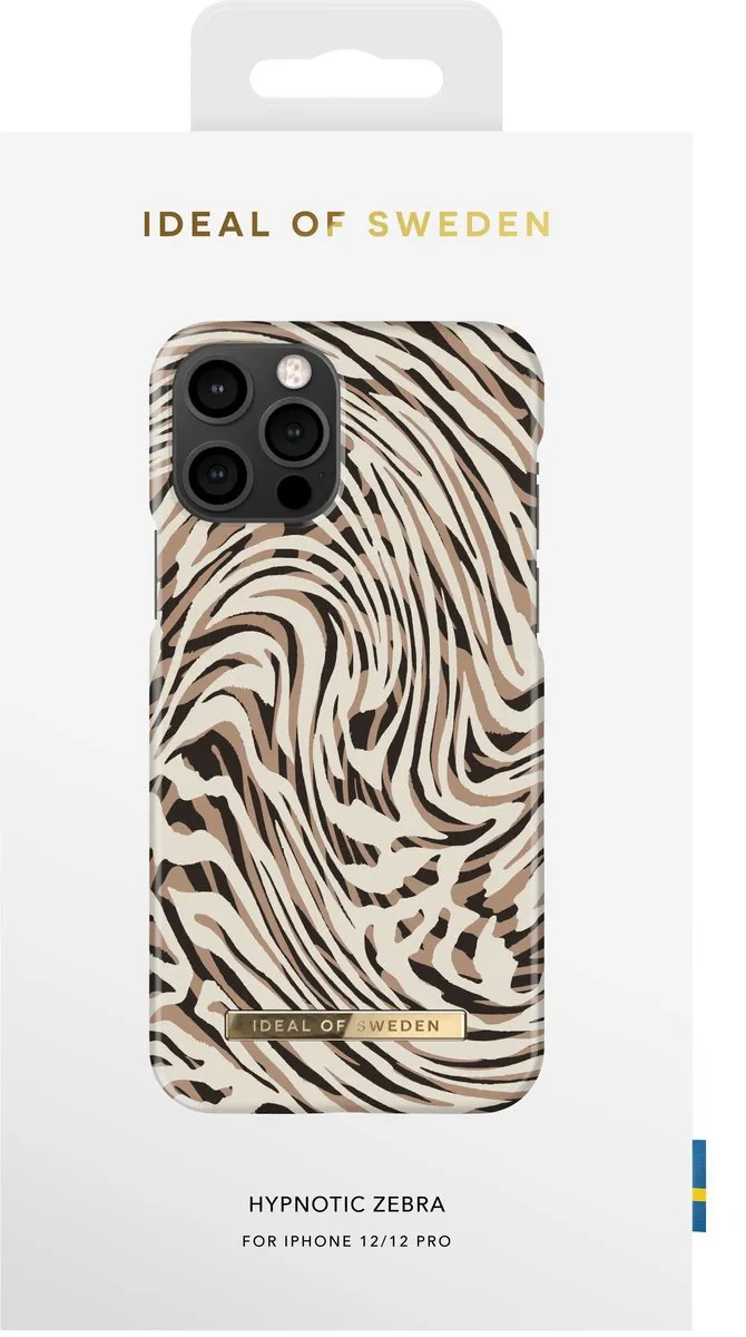 iDeal of Sweden iPhone 12/12 Pro Fashion Case Hypnotic Zebra - afbeelding 4 van 6