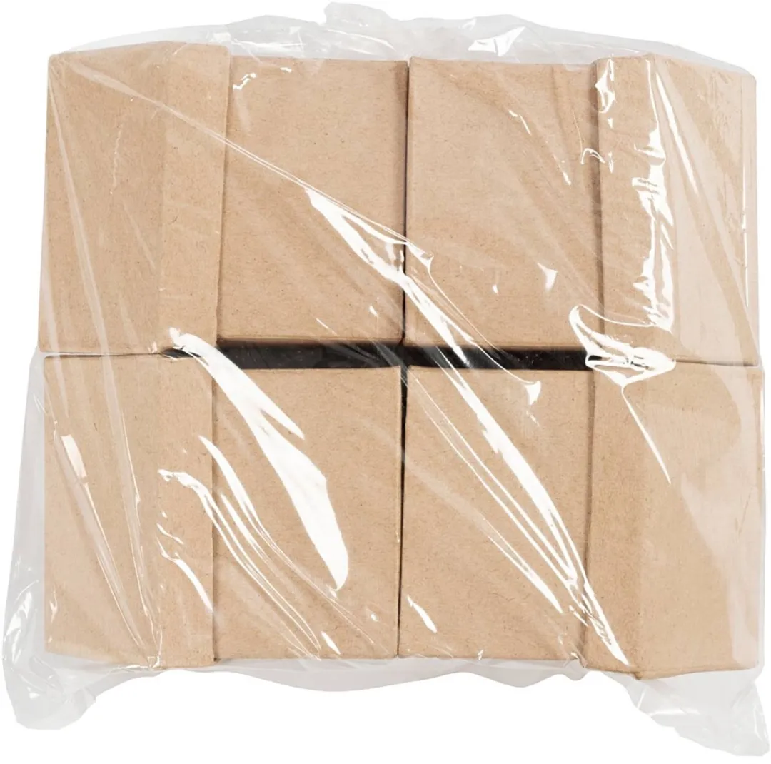 Creativ Company Creotime Huisjes 6x8,5cm - 4 Stuks Wit