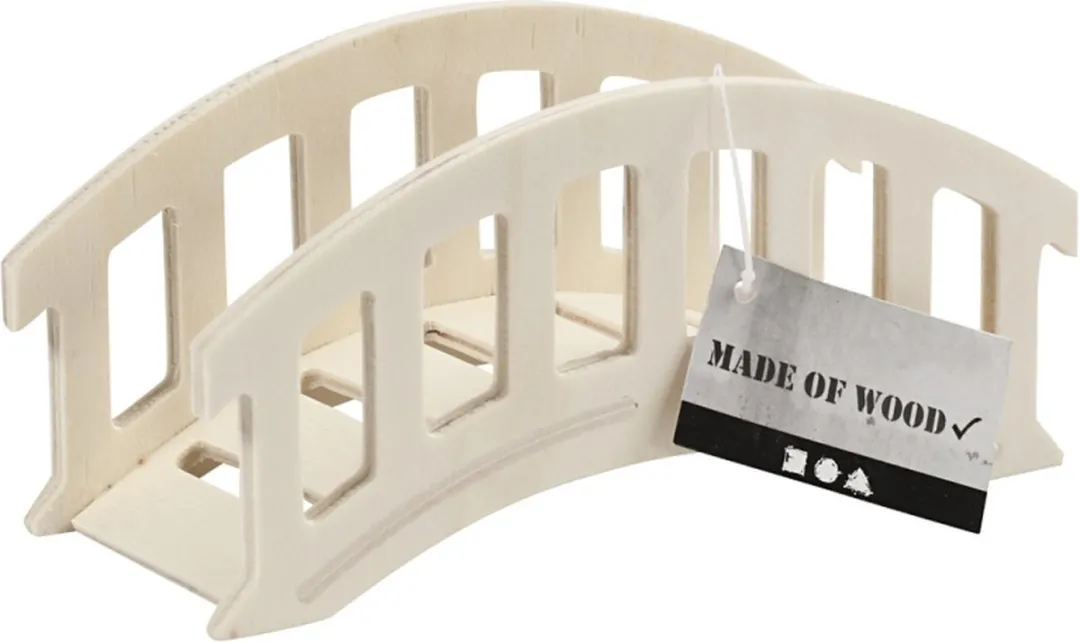 Creativ Company Houten Brug 15x6x7cm