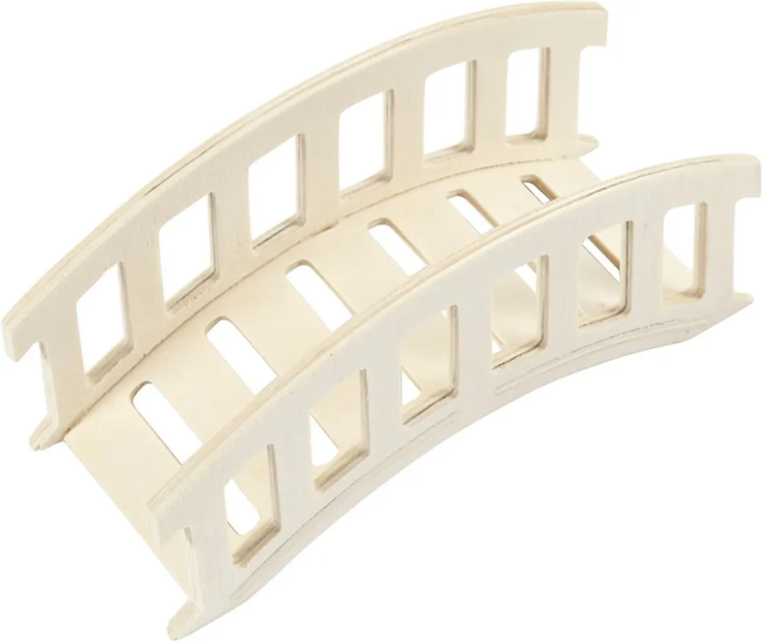 Creativ Company Houten Brug 15x6x7cm - Multicolor