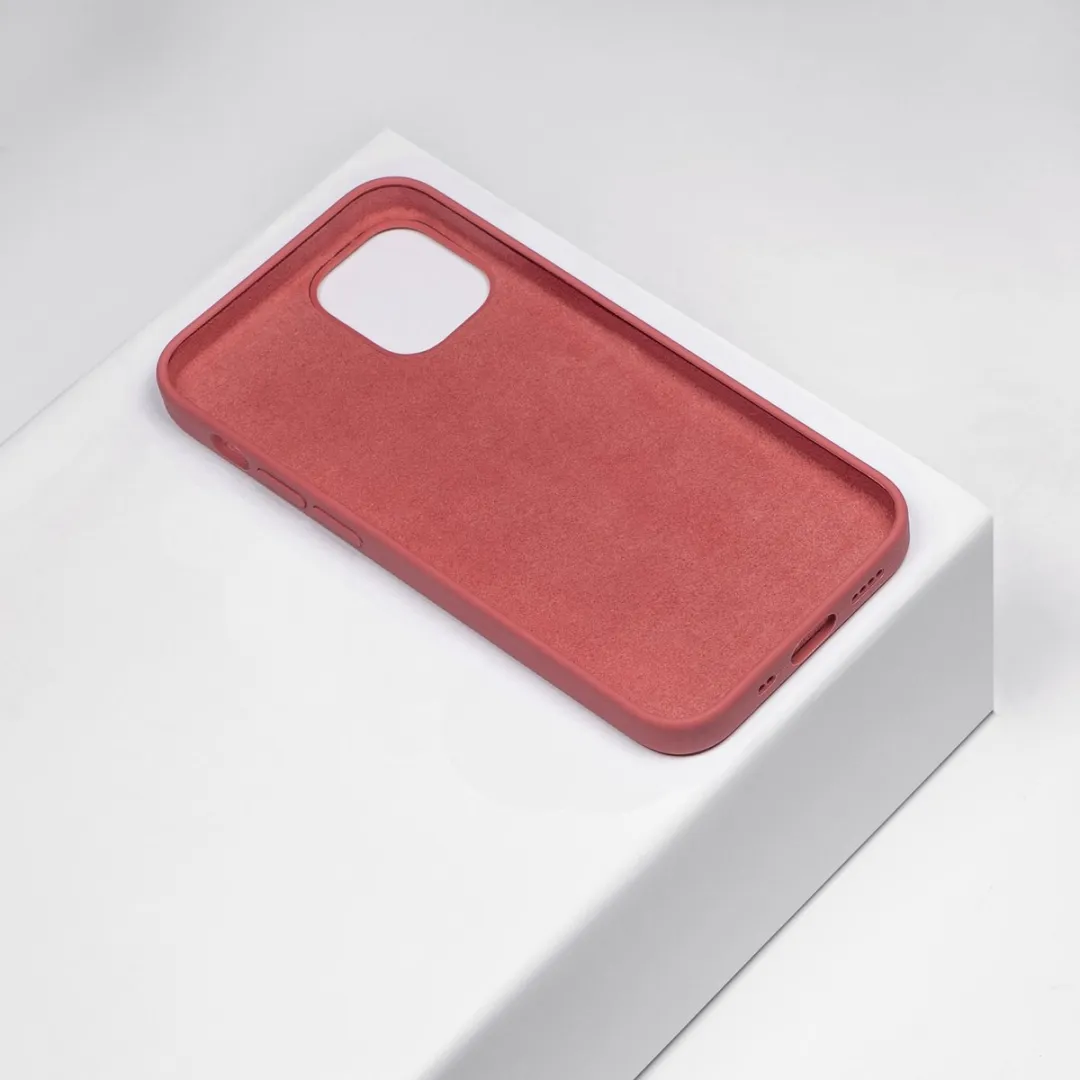 BMAX Siliconen Hoesje iPhone 12 Dragon Fruit Roze - BMAX786422