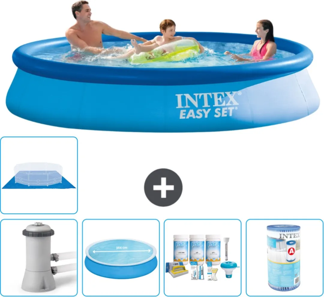 Intex Easy Set Zwembad 366x76cm Blauw