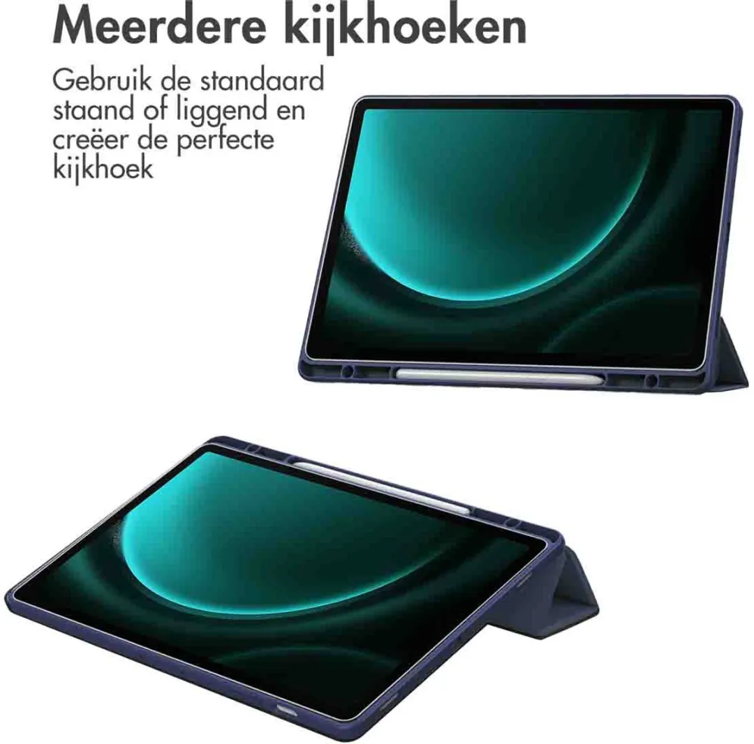 Imoshion SH00067760 Tablethoes - Trifold Hardcase Bookcase - Donkerblauw
