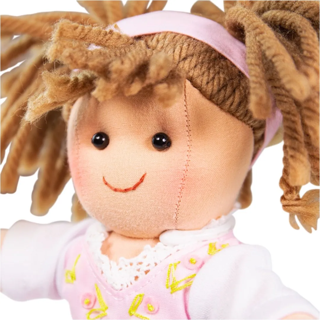 BIGJIGS Stoffen Pop Rose - Meisjespop 28cm