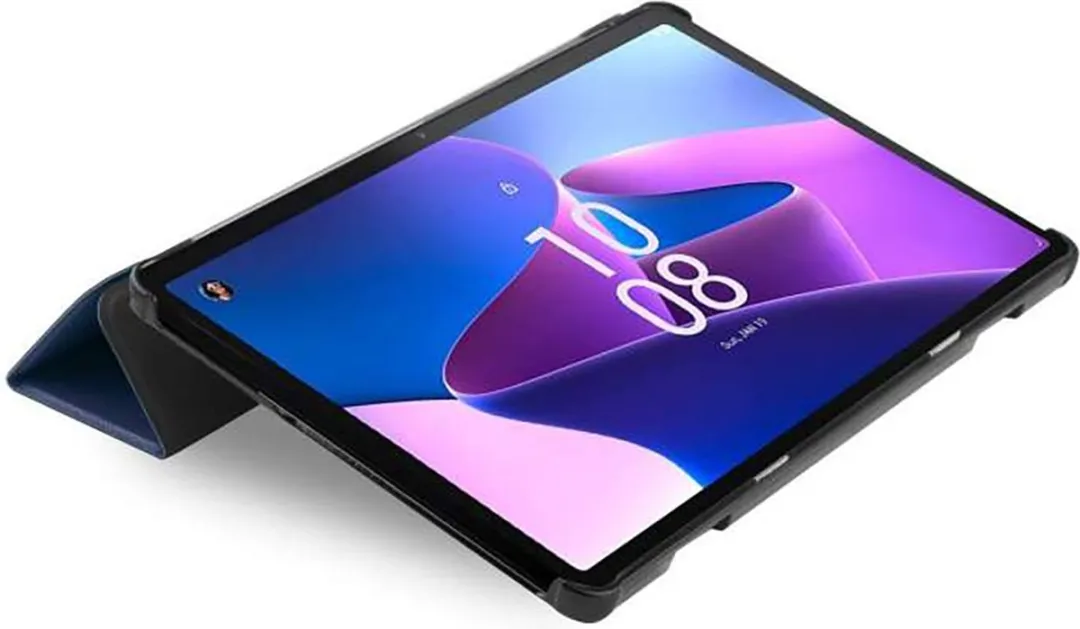 Just in Case Lenovo Tab M10 Gen 3 Smart Tri-Fold Hoesje - Blauw - afbeelding 6 van 6
