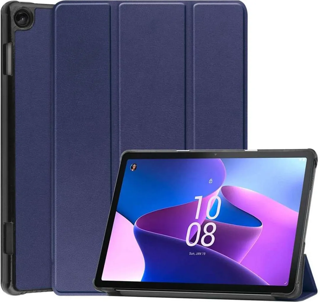 Just in Case Lenovo Tab M10 Gen 3 Smart Tri-Fold Hoesje - Blauw