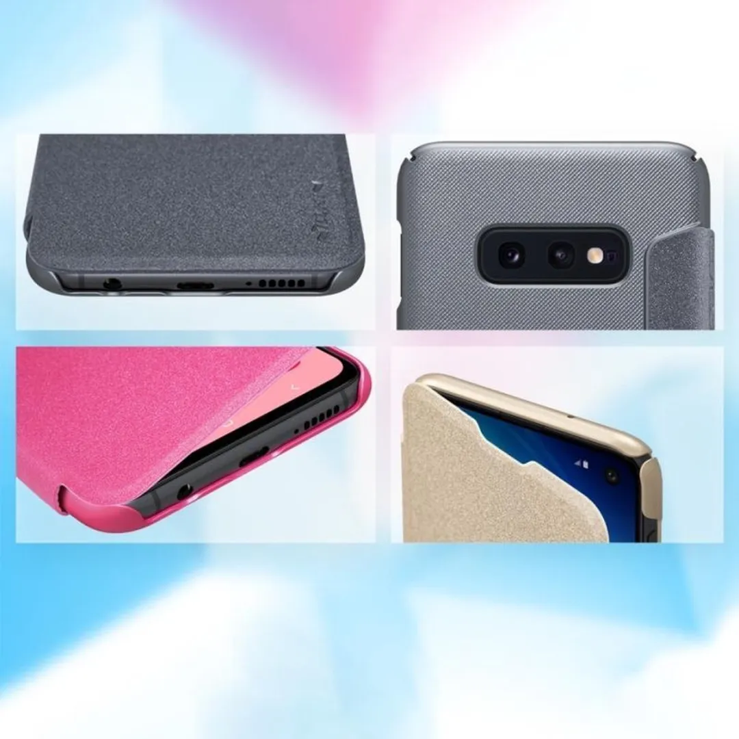 Nillkin Frosted Horizontale Fliphoes Galaxy S10e - Grijs - afbeelding 6 van 6