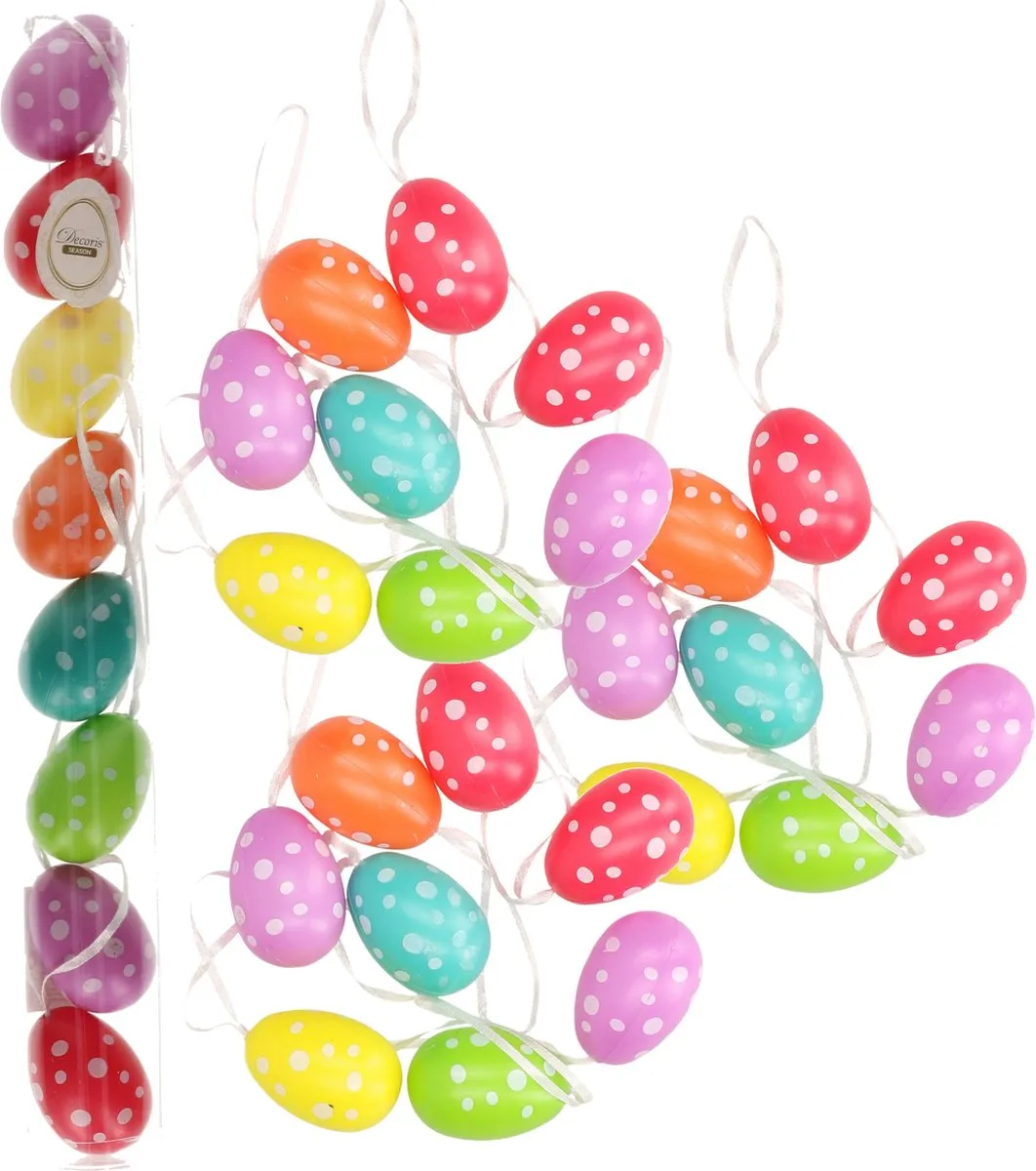 Decoris Paaseieren 32 Stuks - 5cm - Multi