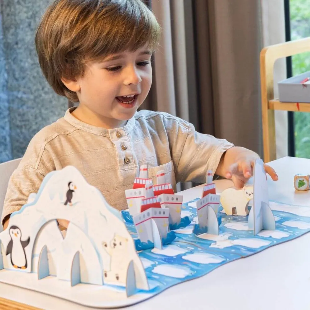Adventerra Games bordspel Polar Adventure - educatief kinderspel klimaat.