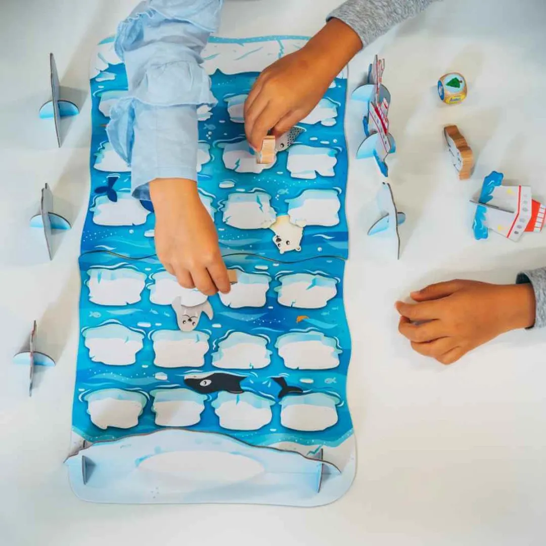 Adventerra Games bordspel Polar Adventure - educatief kinderspel klimaat.