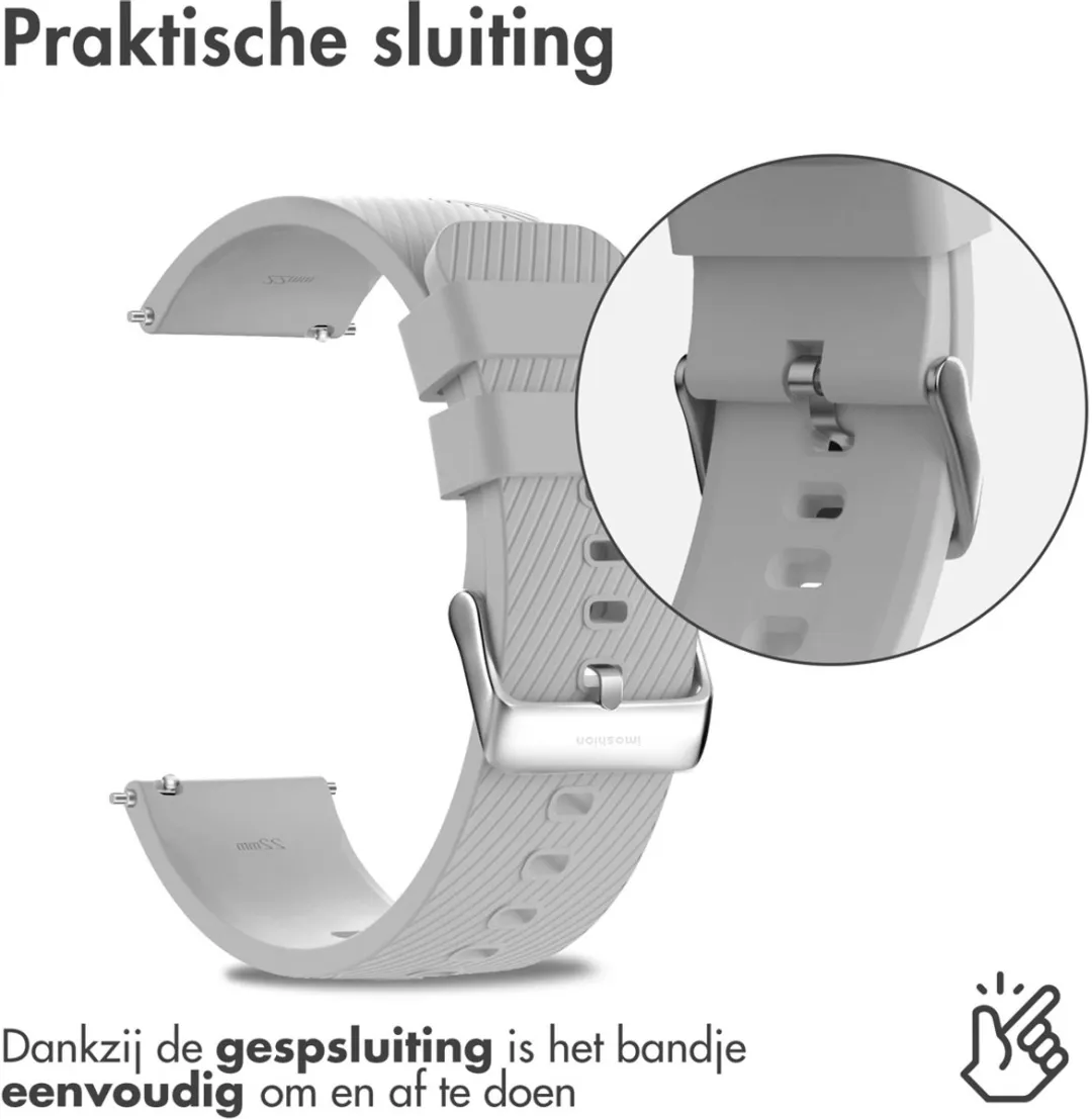 Imoshion Flexibel Siliconen Bandje 20mm - Grijs