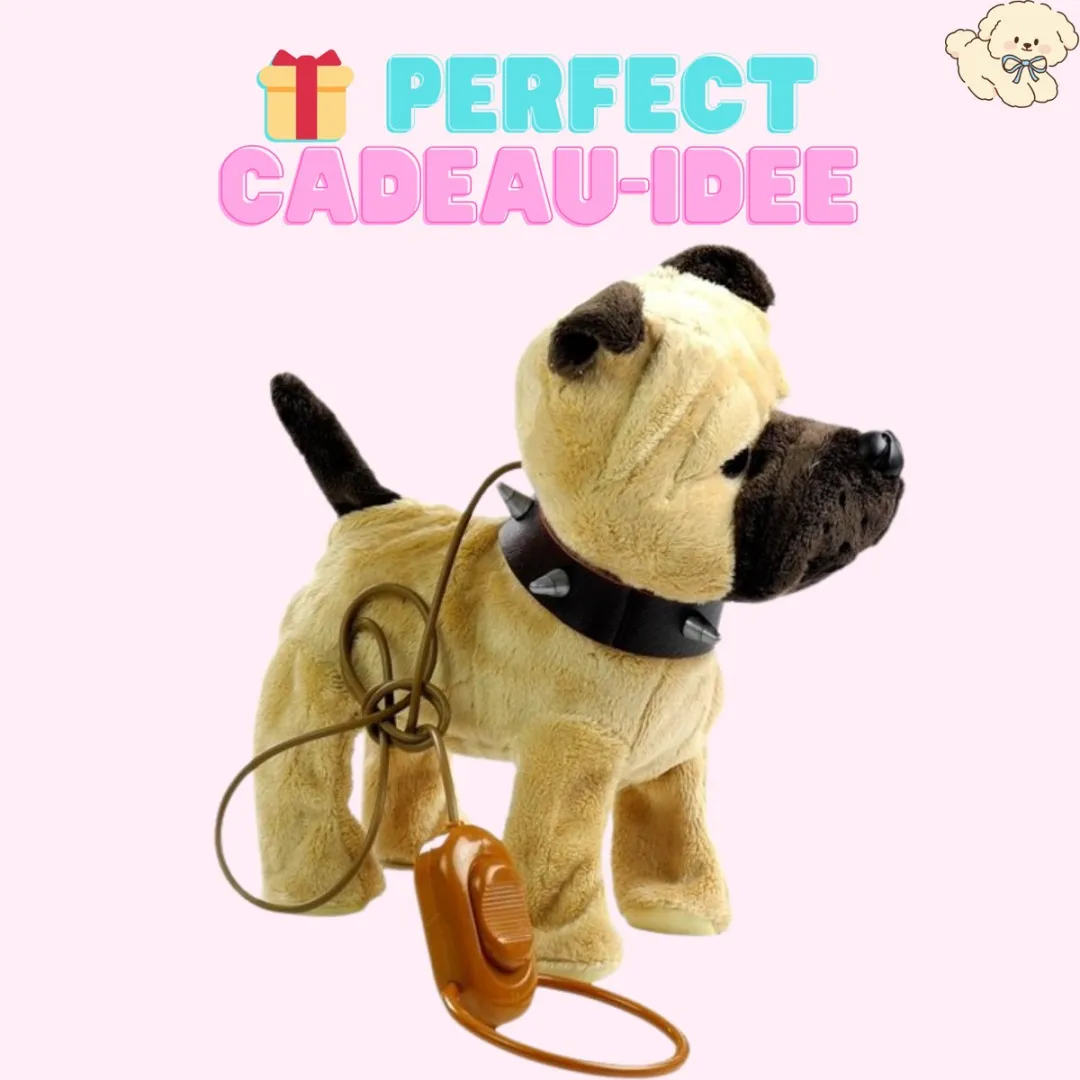 LEAN Toys Interactieve Knuffelhond Beige - Dansend & Zingend