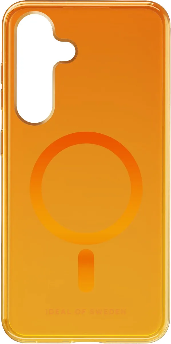 iDeal of Sweden Clear Case MagSafe Samsung Galaxy S24 - Orange Spritz